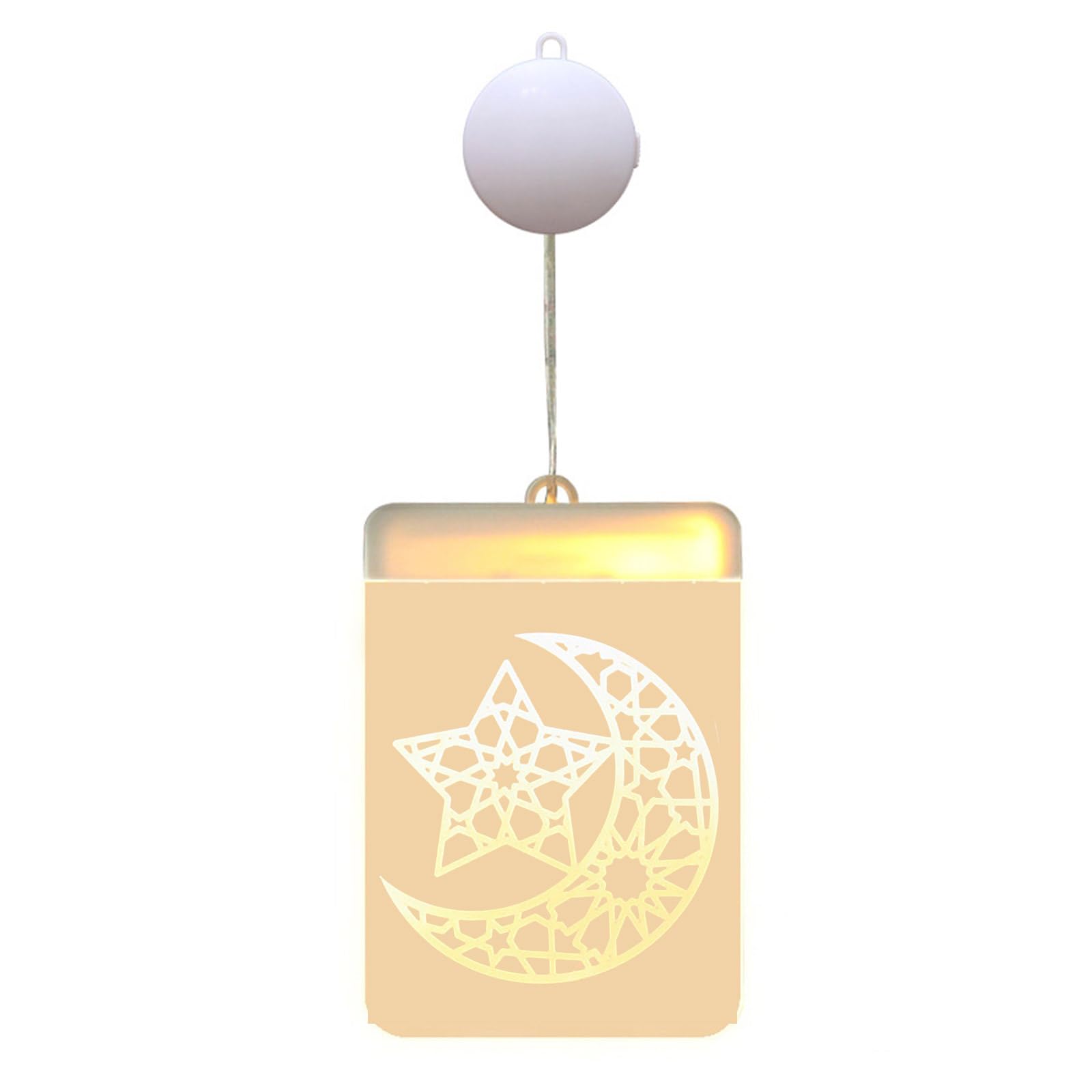 carotoe Ramadans Eid Decoration LED Lamp Decorative Hanging Light for Mubaraks Muslims Decoration for Indoor and Outdoor Warm White LED Light