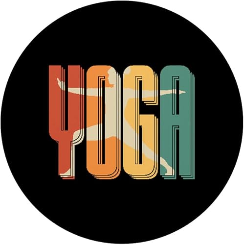 Miniatura 3 de Retro Yoga Zen Meditation Spirit Yogi - Vintage Yoga PopSockets Swappable PopGrip