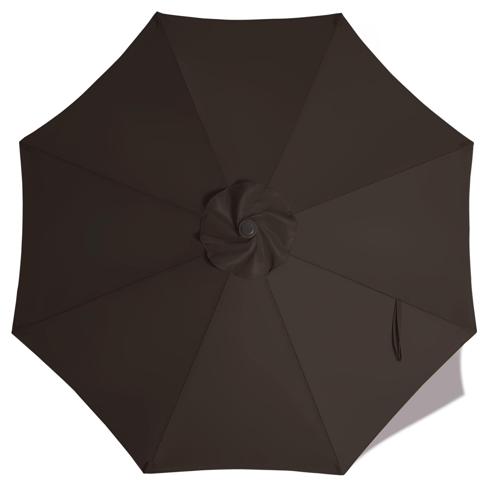 ABCCANOPY 7.5ft Outdoor Umbrella Replacement Top Suit 8 Ribs (Brown)