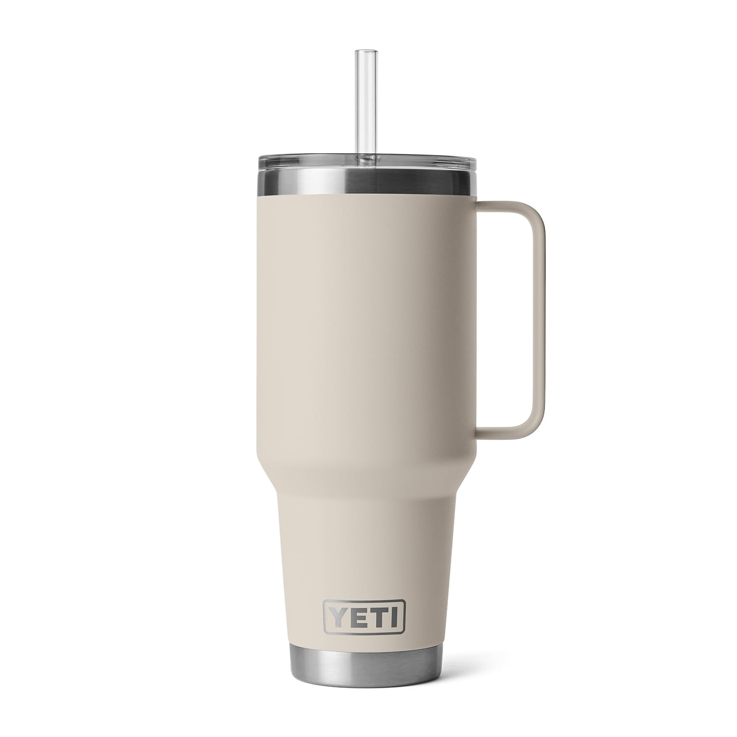 YETI Rambler Tasse avec paille isotherme en acier inoxydable, 1,2 l, taupe