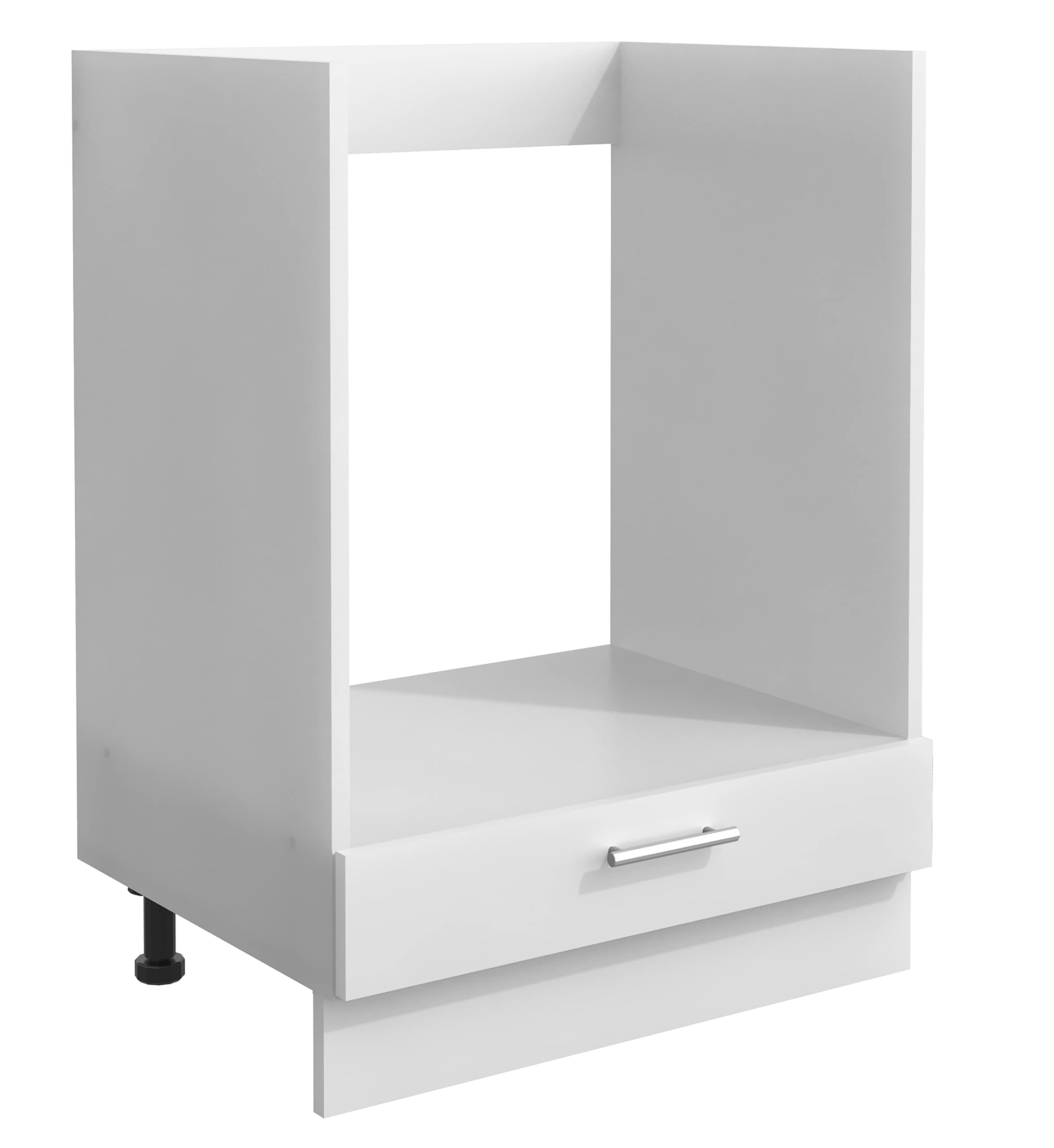 VCM Esilo Armoire de Four encastrée avec Compartiment supplémentaire Blanc Largeur 60 cm