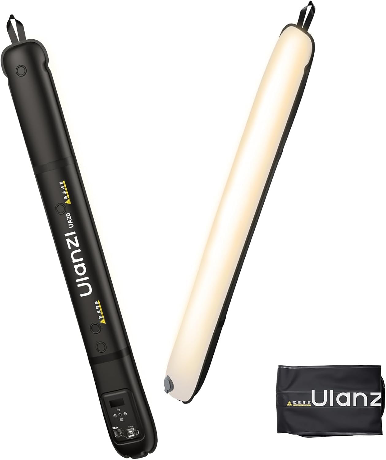 ULANZI UA20 Tubo Gonfiabile, 20W Bicolore Magnetico LED Air Tube Video Luce Bacchetta per Fotografia, 2700K-6500K CRI95+1/4 "Mount Portable Inflatable Lights Bar per Foto/Vlog/Live Stream/Pittura