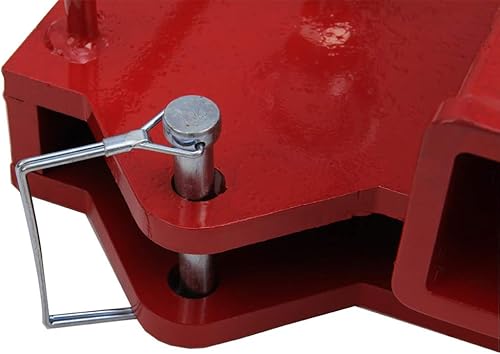 Miniatura 5 de NIXFACE Accesorio de remolque de carretilla elevadora de 2 pulgadas, receptor de enganche de remolque para horquillas de plataforma dobles