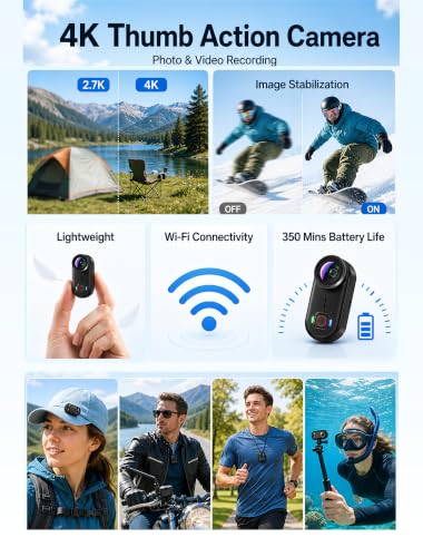 4K Waterproof Mini Action Camera