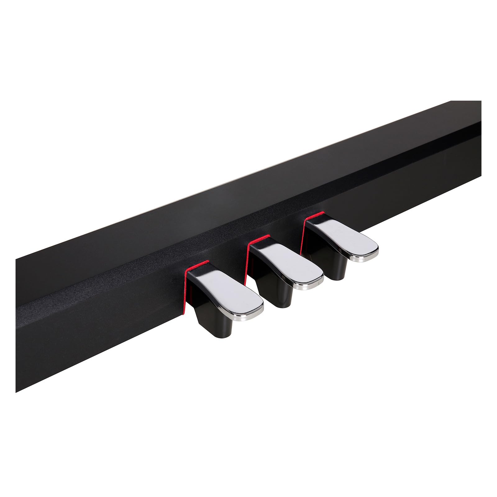 NU-X Support en bois de qualité supérieure avec système intégré à 3 pédales pour pianos numériques NU-X NPK-10 et NPK-20 | Support robuste et élégant avec finition noire élégante