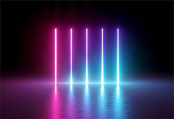 wallpapers Neon Pink Purple Blue Background leowefowa 5x3ft let s glow neon party