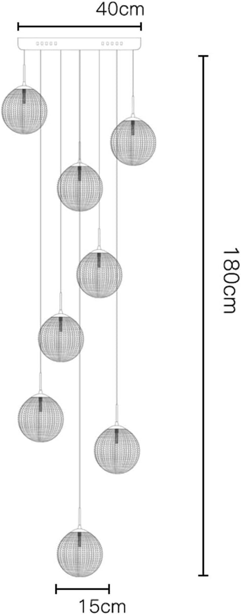 lampadario moderno per tromba delle scale