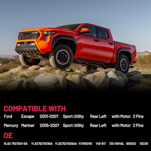 Image of BDFHYK 748-617 Power Window Regulator with Motor Rear Left Compatible with Escape 2001-2007, Compatible with Mercury Mariner 2005-2007