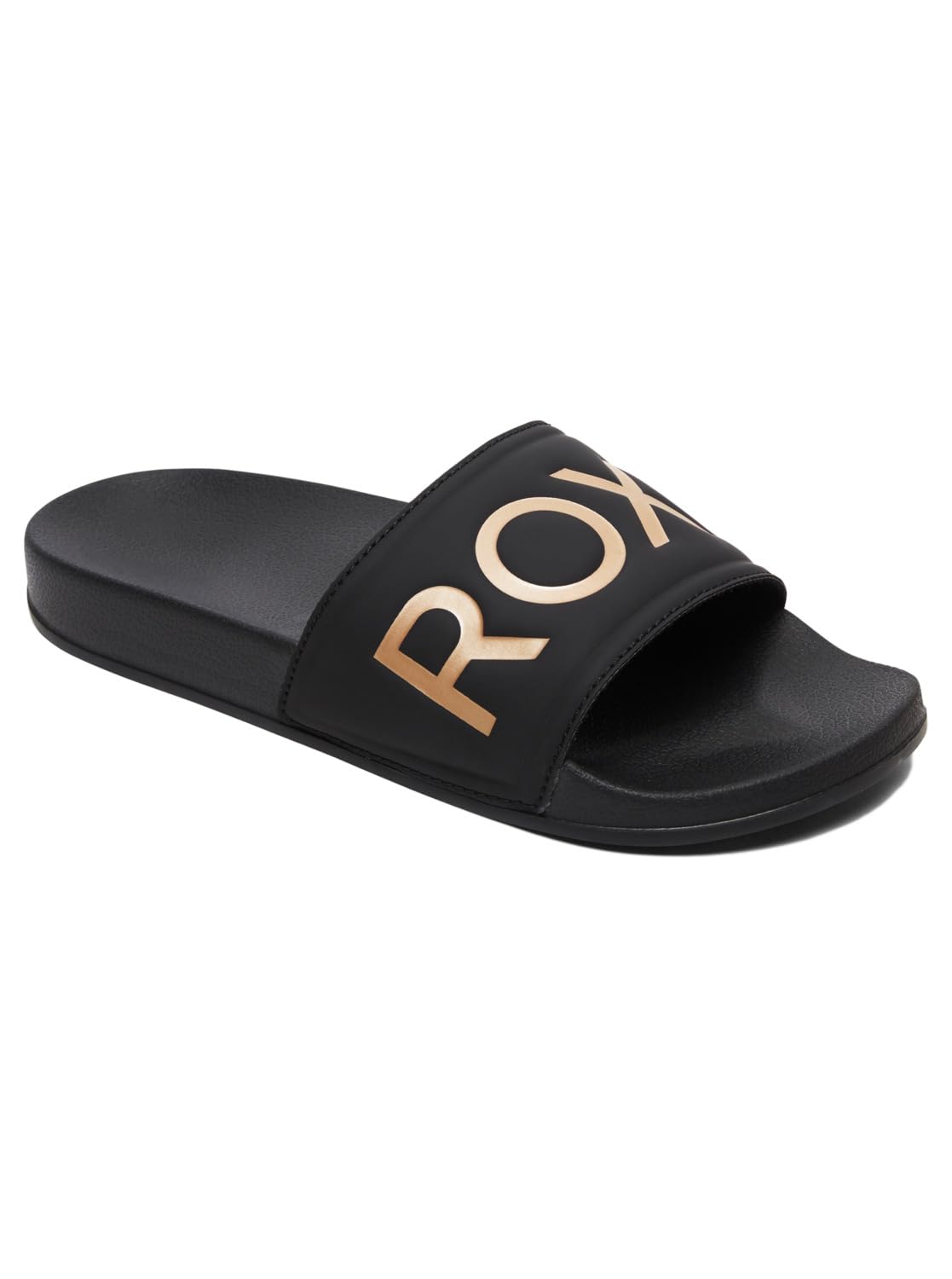Roxy Women's Slippy II Sandals, Black M Gold, 36 EU
