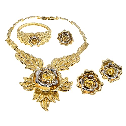 Juego de joyas de regalo de novia para lucir en bodas y banquetes elegantes