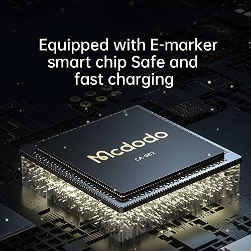 mcdodo USB C cable, USB C to USB C Cable 1.2m 100W 5A PD QC 4.0 Fast Charging Cable Charging Power of the Visual Display,Compatible with laptop Pad Pro 2020,Galaxy S21 S10 Huawei More (Black)