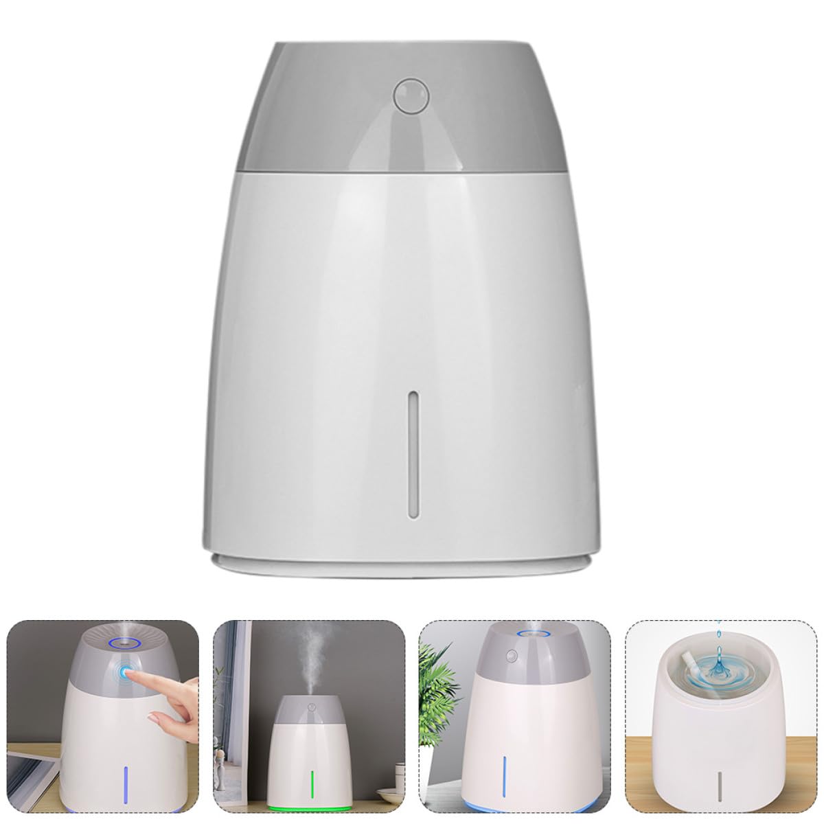 FRCOLOR Umidificatore d'Aria Portatile da 800Ml Batteria 1800mAh, Funzione Umidificante per Pelle, Materiale ABS, per Centro Estetico e Centro Accoglienza