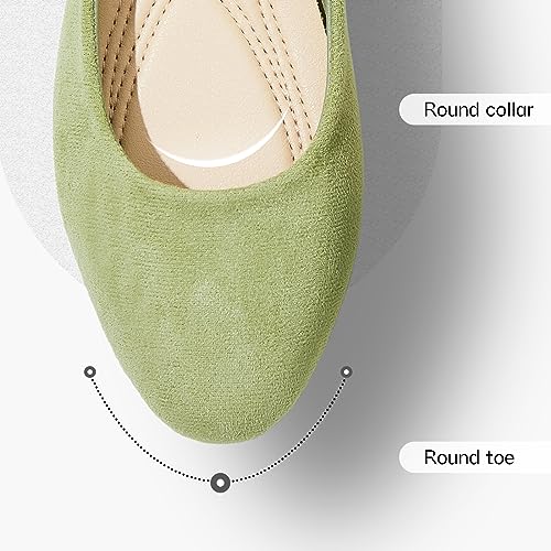 Image of Shupua Flats for Women Round Toe Black Ballet Flats Dressy Work Shoes | Comfortable Womens Ballerina Dress Shoes, Slip On Casual Office Loafers, Comfort, Business, Wedding, Formal, Low Heel, Ladies