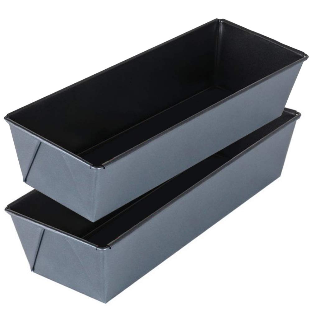 Molde de Horno Plumcake - Molde Rectangular para Pan - Molde de Repostería para Bizcochos de Acero al Carbono con Recubrimiento Antiadherente - 30 cm - Set de 2