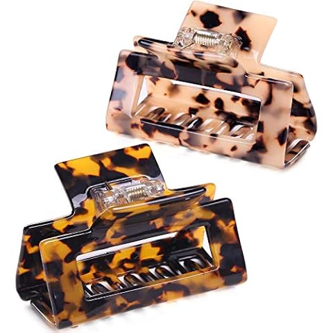 Medium Tortoise Shell Hair Claw Clips Set Cover