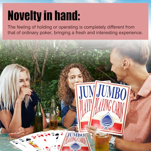 Juego de Cartas Poker Gigante 10.2x14.5 Pulgadas miniatura 7