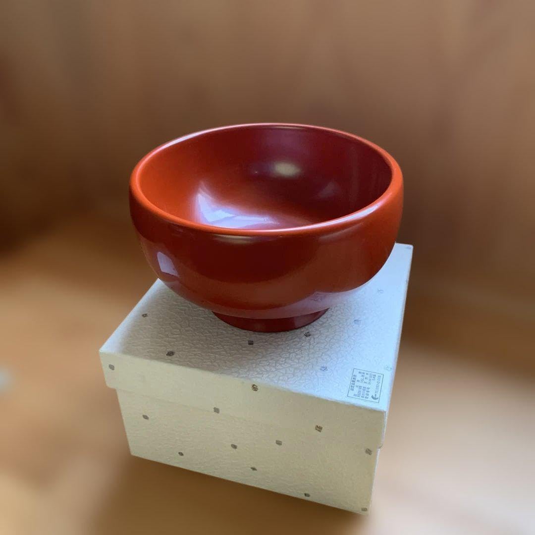 川連漆器　大椀　小どんぶり　稲庭うどん椀本溜内古代朱　漆器 4bff440c70d9eafb30d175c5cdc1a0