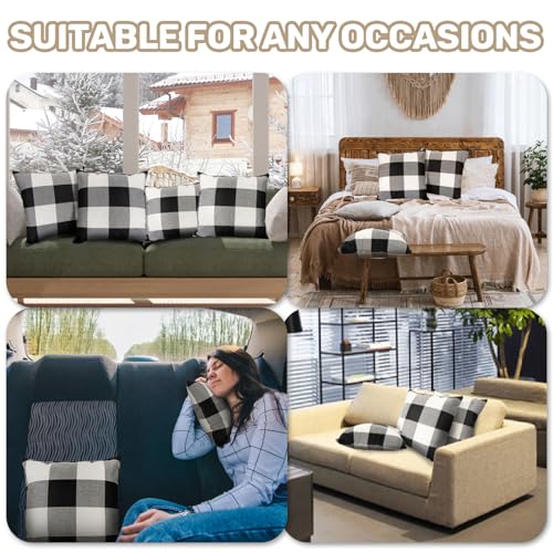 Sukh LX-PLAID PILLOWCASE-10 Plaid Throw Pillow Cover thumb #2