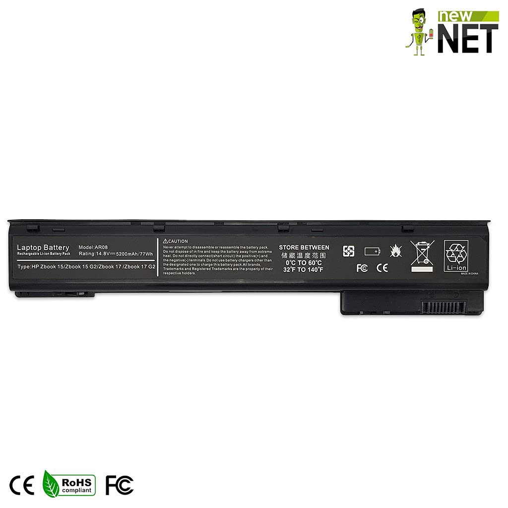 new net Batteria AR08 Compatibile con Notebook HP 707614-121 707614-141 707615-141 AR08XL HSTNN-C76C HSTNN-C77C HSTNN-IB4H HSTNN-IB4I [5200mAh]