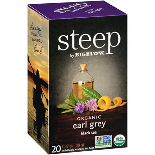 Steep By Bigelow Organic Earl Grey Black Tea, 20 Count (Pack Of 6), 120 Total Tea Bags #TOP19