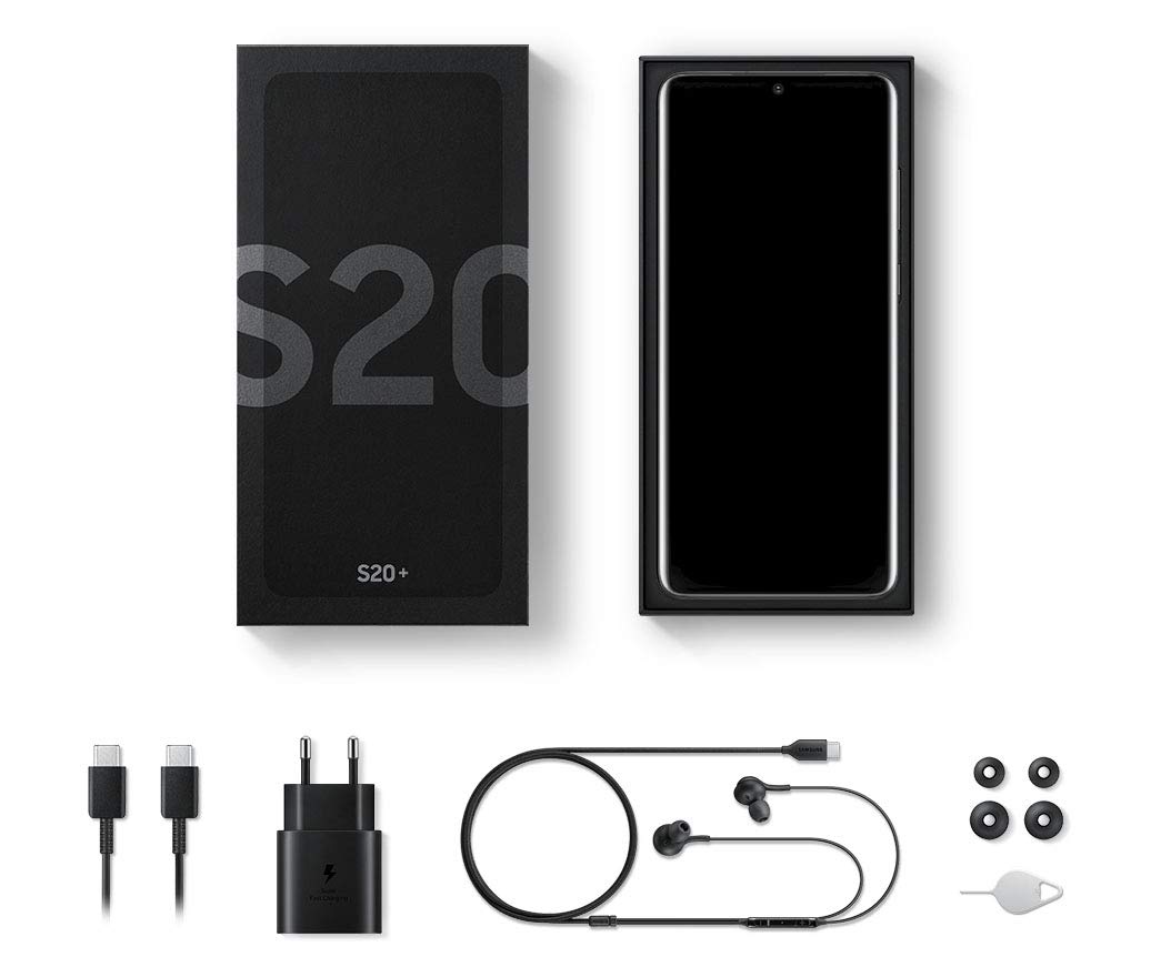 Samsung Galaxy S20+ Smartphone Bundle (16,95 cm) 128 GB interner Speicher, 8 GB RAM, Hybrid SIM, Android inkl. 36 Monate Herstellergarantie [Exklusiv bei Amazon] Deutsche Version, cloud blue