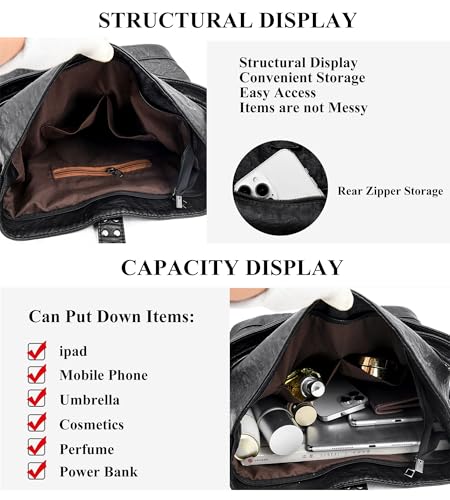 Mochila convertible y bolso 2 en 1 para mujer KingTo miniatura 4