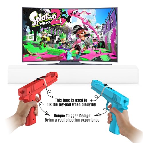 Pistola de juego para mando de Switch/Switch OLED [Paquete de 2],Mando de pistola de movimiento de Switch Agarre de mano para juegos de disparo Wolfenstein 2: El Nuevo Coloso - para tirador de pistola - imagen 3