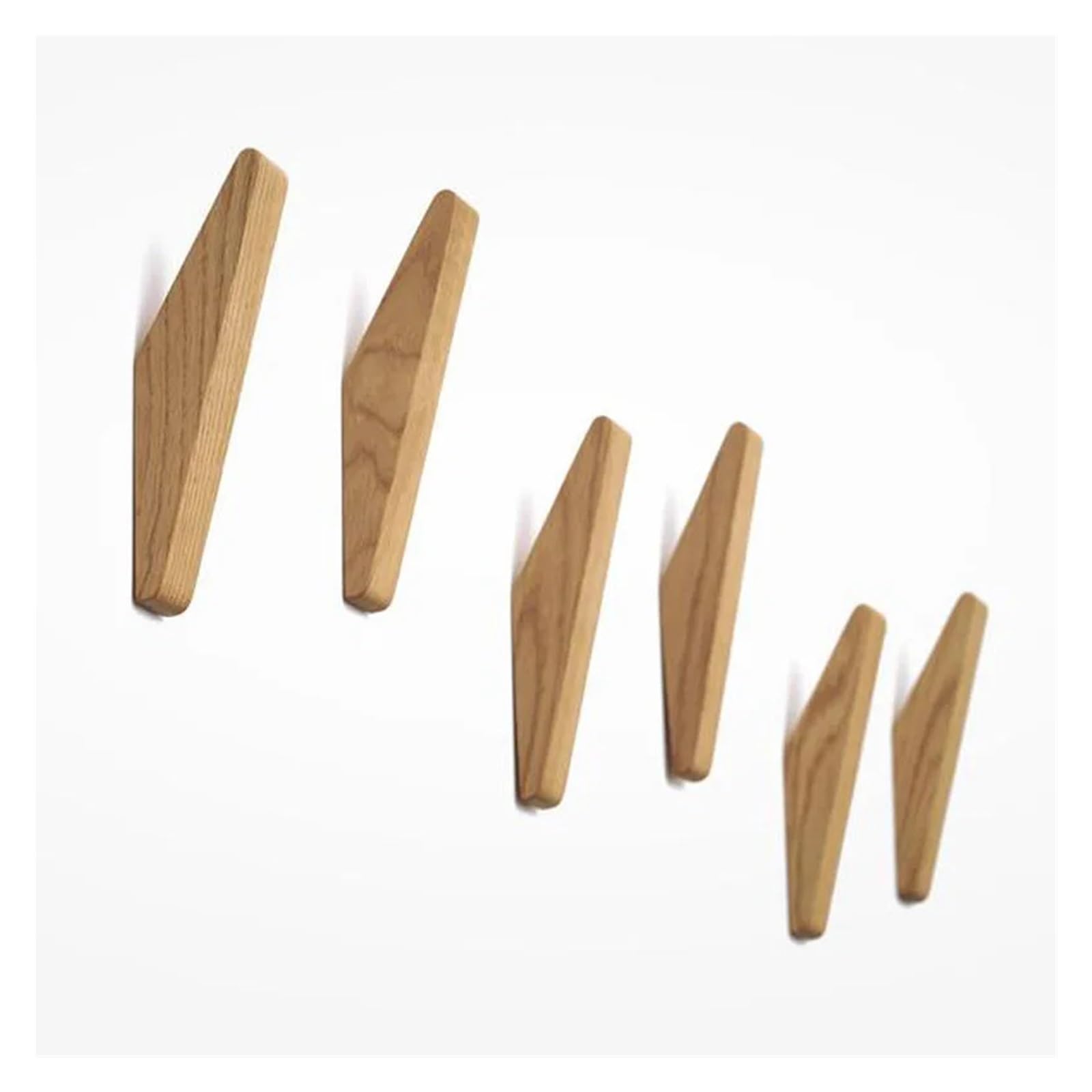 DVMSIEF Coat Hooks Wood Clothes Hanger Wall Mounted Coat Hook Decorative Key Holder Hat Scarf Handbag Storage Bathroom Rack(4pcs)