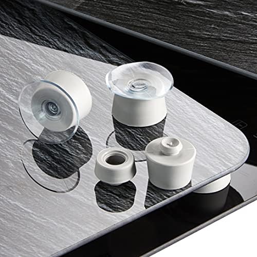 Wenko Feet for Hob Cover Plates Set of 4 - Replacement Feet, PVC, 4.4 x 5 x 4.4 cm, Transparent
