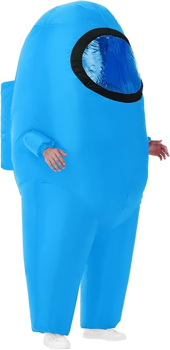 Servllcell Inflatable Costume for Adult,Halloween Costumes Funny Blow Up Space Suit Costumes,Cosplay Party Game Fans