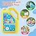 64 OZ Bubble Solution Refill Pre-Mix: Non-Toxic Bubbles for Kids Refills for Bubble Machine, Wands, Blowers, No Mixing Needed Leak-Proof Bottle Solution for Bubbles Toys Parties Outdoor Events Easter
