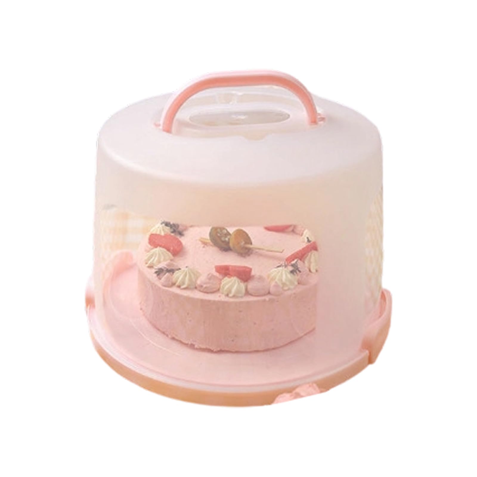 Msioytog Dessert Box with Carrying Handle Storage Container with Cover for Cakes Cookie and Snacks Portable Cake Storage Container