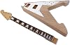 Guitar Kit 1 Set Guitar Neck 22 Fret 24.75 Block Inlay Set Heel DIY Guitar Body Replacement