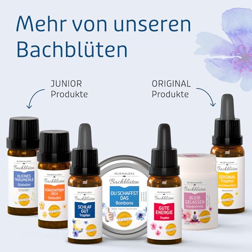 Murnauers Bachblüten Schlaf Gut Tropfen 20 ml | Ruhe und Entspannung | Mit Original Bachblüten nach Edward Bach aus England
