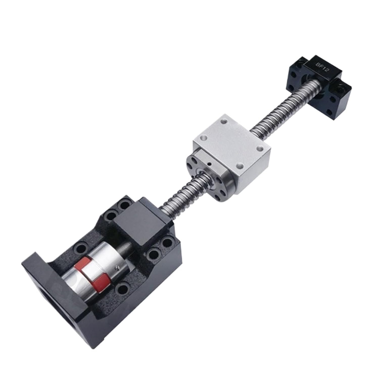 Metal Ball Screw nut end Processing 1pcs C7 Ball Screw Kit L300-1000mm SFU2010 with Single Nut+BF15+DSG20H+Coupling+HM15-57 Motor Mount(650mm)