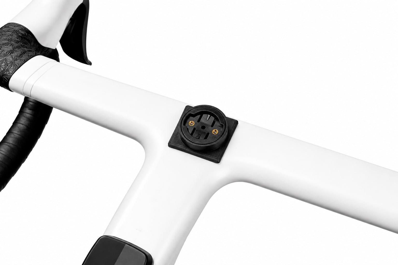 Supporto GPS piatto per manubrio integrato e telaio compatibile con Garmin/supporto per navigatore da bicicletta/supporto per navigatore adesivo GPS bicicletta nylon PA12 + CF