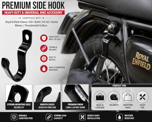 Image of Universal Bike Hook, Heavy Duty Helmet & Luggage Holder