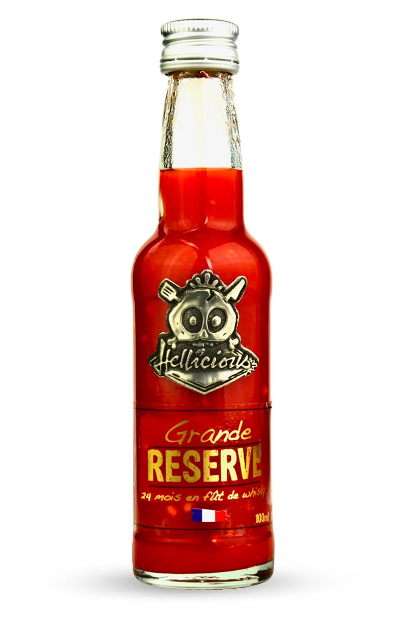 Sauce piquante Grande Réserve Hellicious - épicée et fermentée 24 mois en fût de whisky AWA - sauce authentique fabriquée en France