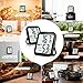 Antonki 2 Pack Room Thermometer for Home, Hygrometer Indoor Humidity Meter Gauge, Digital Temperature and Humidity Sensor Monitor for House, Terrarium, Incubator, Greenhouse - Battery Included
