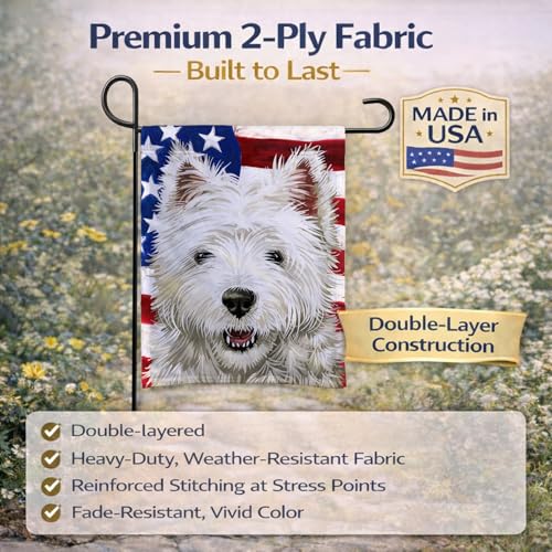 Cairn Terrier Drapeau Américain Décoration Extérieure Petit Format - 6