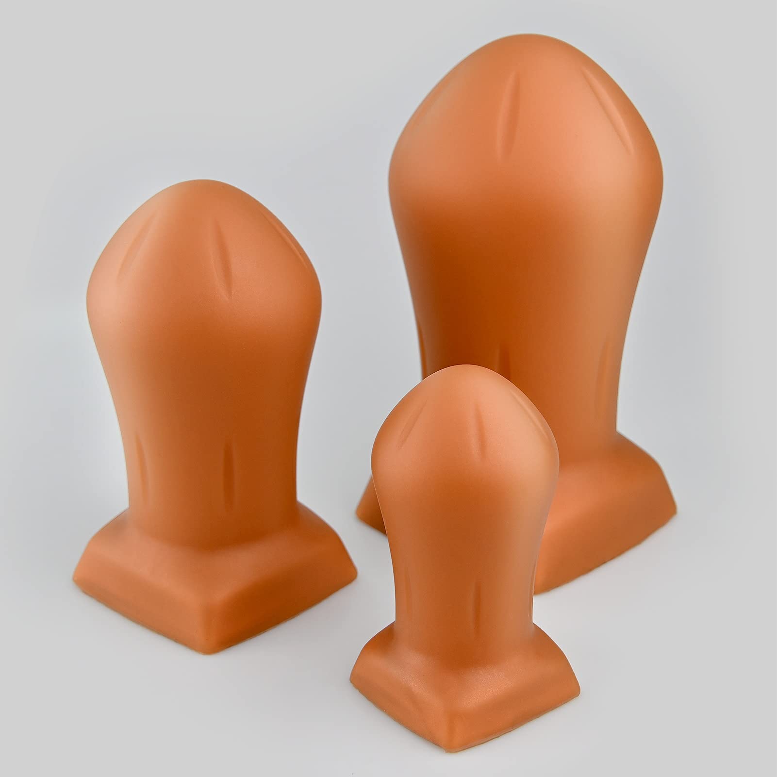 SXOVO Buttplugs anale Silicone Soft Egg Anus Expander Golden Anal Plug Stimolatore di Massaggio Prostatico (Medium)