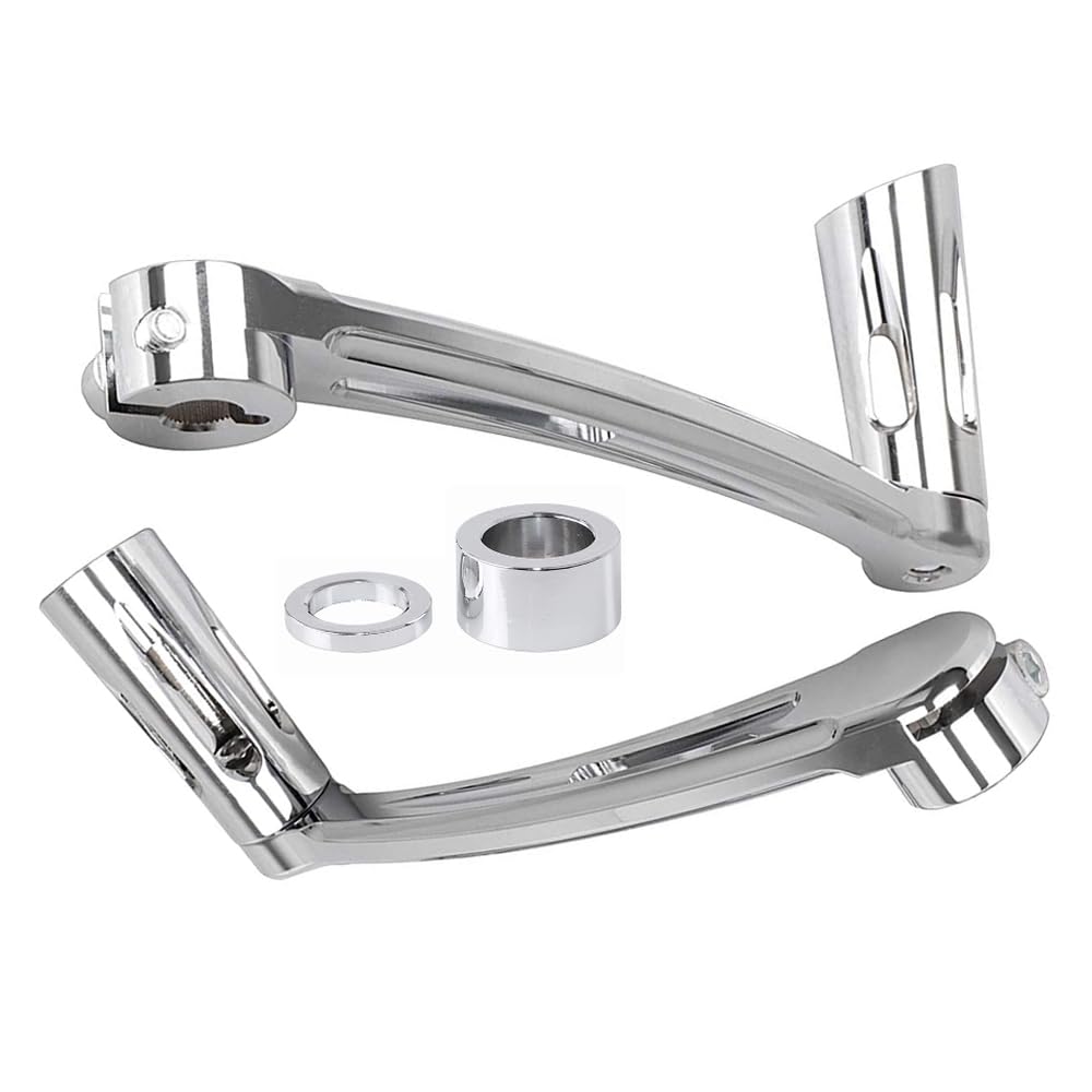 Baceyong Leva del cambio del cambio per moto, compatibile con Ha-rley FLH/T 1997-2016 FL Softail modello 2000-2015, 1997-2017 Touring Road Glide Fatboy Road King, cromato