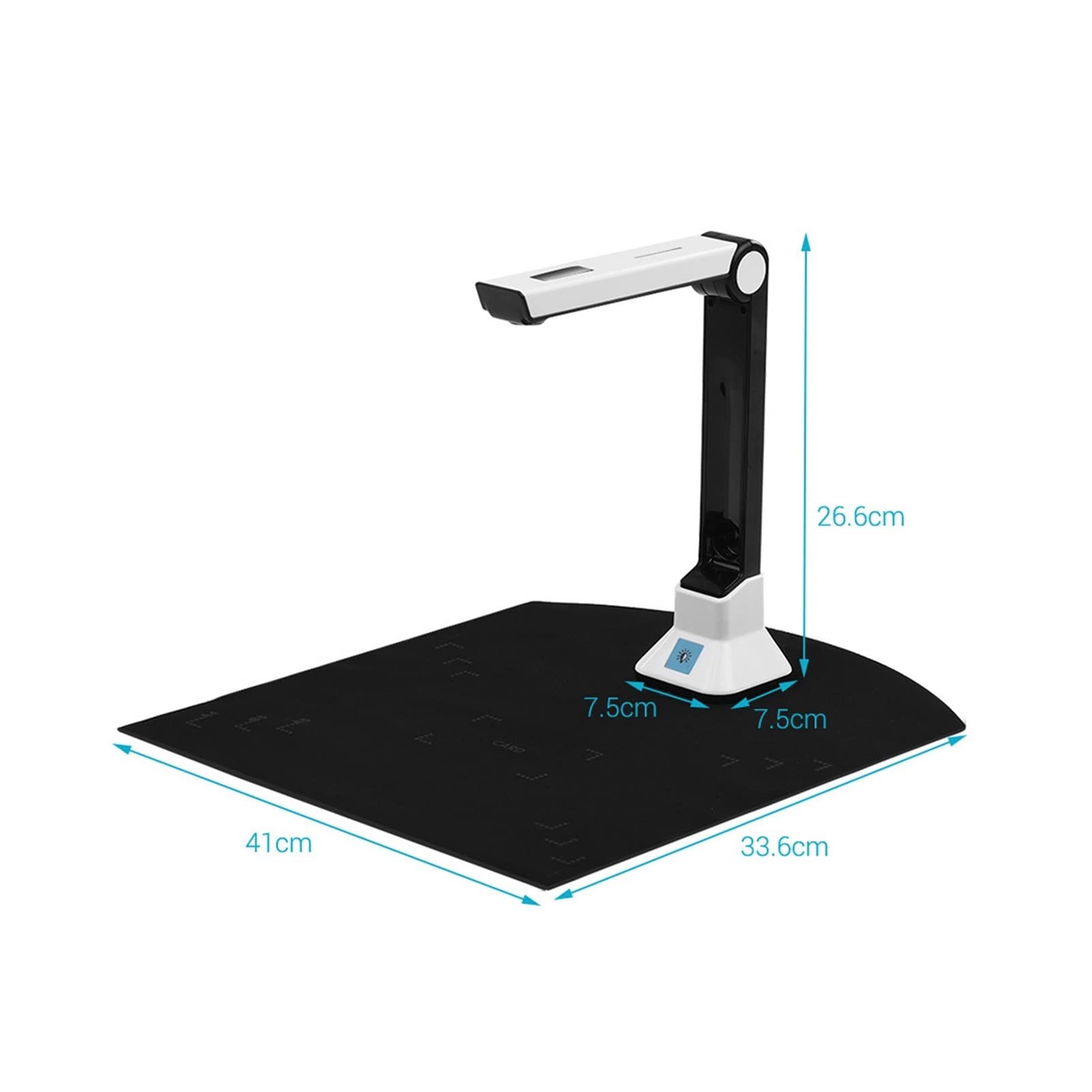 Escáner portátil, Bk50 Portátil 10 Mega-Pixel Book Scanner Tamaño A4 Document Cámara for el escáner de reconocimiento Archivos