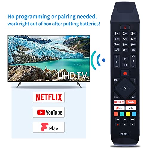 TCNOUMT RC43141 Remote Control Suitible for Hitachi TV models 50HL7000U 55HK25T74U 58HK6100 58HK6100U 55HL7000 32HE4000 Universal Remote Control Replacement Remote Controller - Image 4