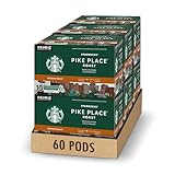 Starbucks Pike Place, Medium Roast Coffee, Single Serve Keurig K-cup Pods, 6 Boxes, 60 Capsules