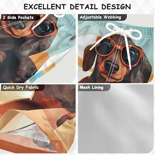 Boys Swim Trunks, Marine Animal Beach Board Shorts4