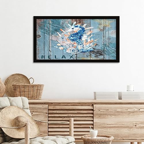 Décoration murale pour cabine panneau bois thème plage - 7