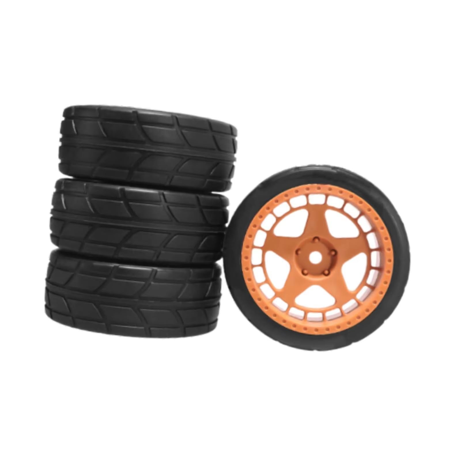RC Ruote Gomma Per 1/10 4 Pezzi Ruote Pneumatici Set Per Rally Drifting Sostituiscono RC Auto Per Strada Aggiornamento Accessori Parti
