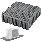 Hlimior 8 Pcs Air Conditioner Heat Pump System Pad,Mini Split Pad-Plastic Condenser Pad for Ductless Air Conditioner,Mini Split Pad for Heat Pump Systems&Outdoor Condenser Units