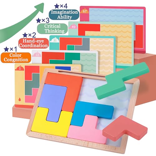 8 Wooden Tiles Matching Dementia Activities for Seniors, Easy Memory Games for Alzheimers Patients, Cognitive Craft Gifts for Elderly Women, Large Puzzle Pattern Blocks Matching Board Gadgets - Image 5